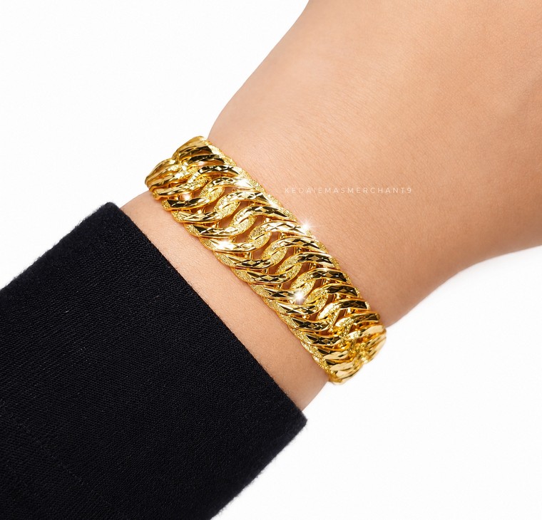 Merchant9 Rantai Tangan Kait 3 Pasir L:1.5CM (KLIP PETAK)