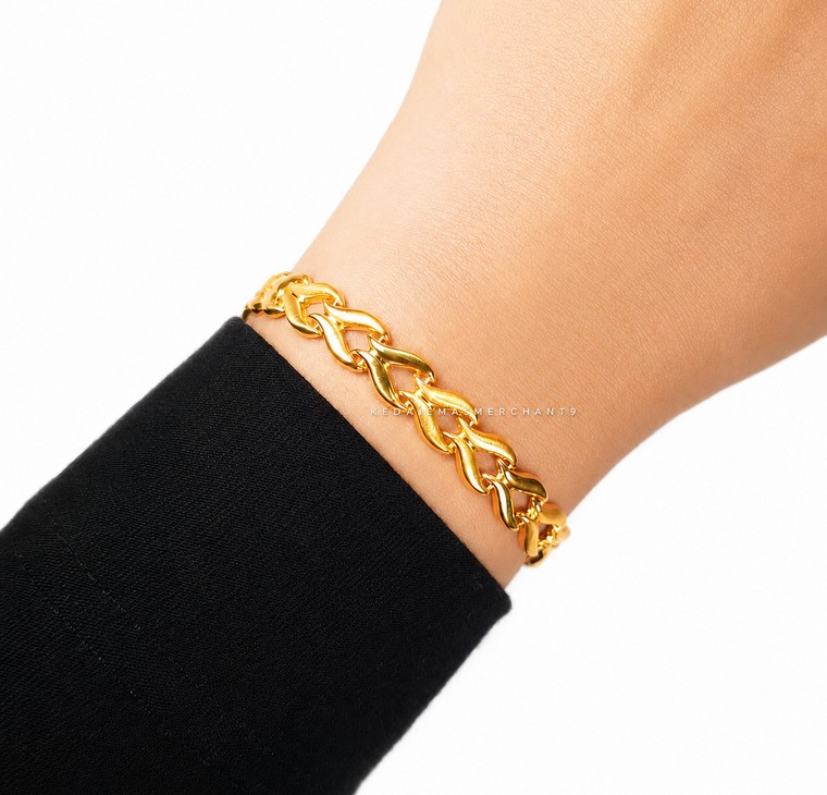 Merchant9 Rantai Tangan Tocang Royale L:0.75CM