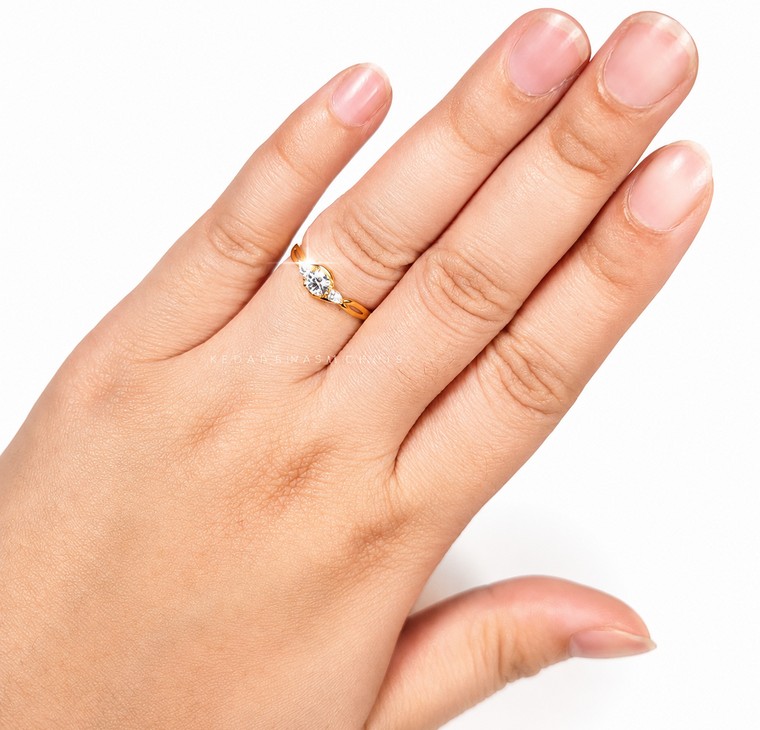 Merchant9 Cincin Emas Permata Cera BR9088