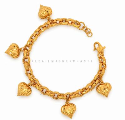 Merchant9 Rantai Tangan Sauh Oval Dimensi Gantung Love L:0.6CM