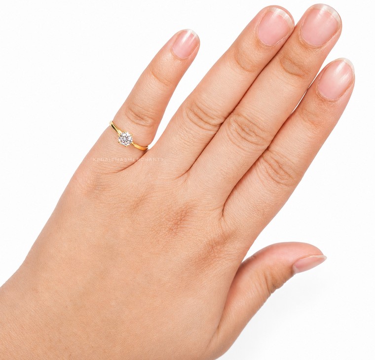 Merchant9 Cincin Emas Permata Cera BR9031