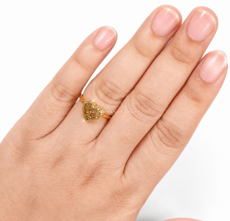 Merchant9 Cincin Emas Leona Love L:1CM