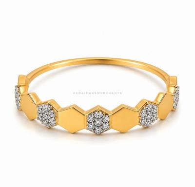 Merchant9 Cincin Emas Honeycomb Diamond Cut L:0.35CM