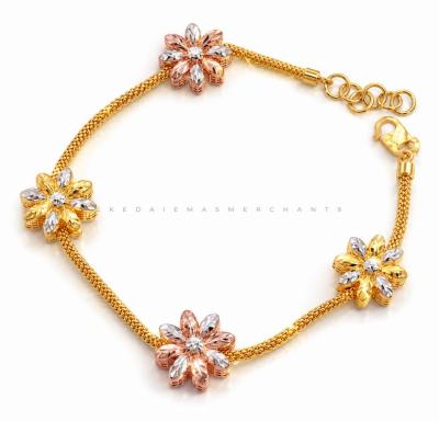 Merchant9 Rantai Tangan Belut Seroja Floral 3C