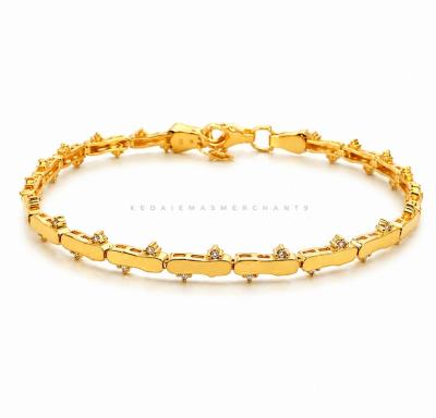 Merchant9 Rantai Tangan Bamboo Luxe Permata L:0.25CM