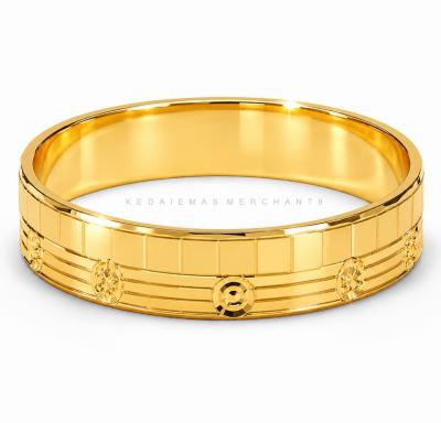 Merchant9 Cincin Emas Belah Rotan Siput L:0.5CM