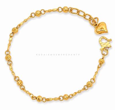 Merchant9 Rantai Tangan Candy Dimensi Twist Love Gantung L:0.25CM