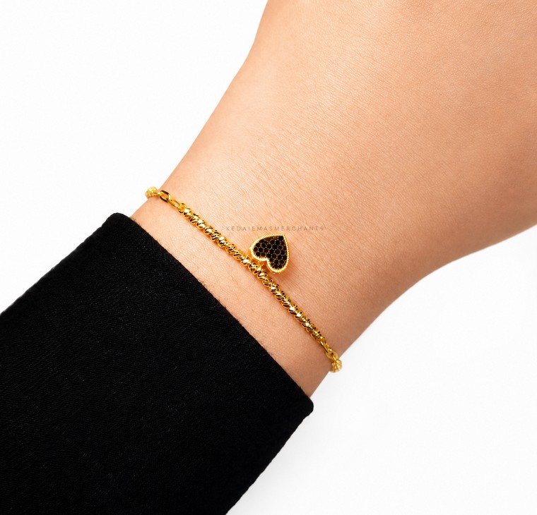 Merchant9 Rantai Tangan Paperclip Bola Choker Honeylove
