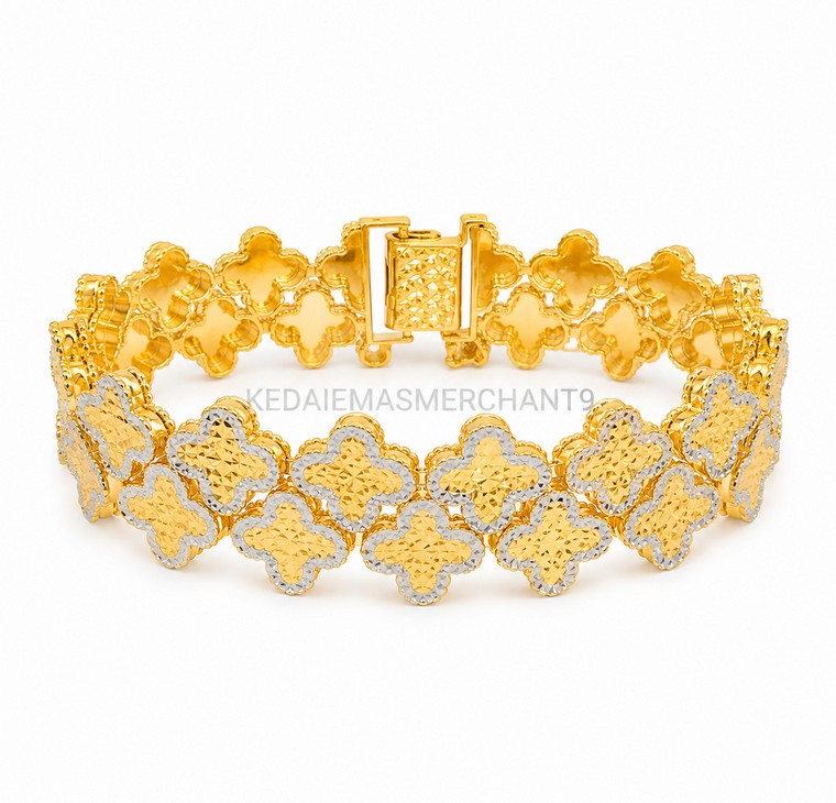 Merchant9 Rantai Tangan VC Honeycomb 2L 2C L:1.7CM (KLIP PETAK)