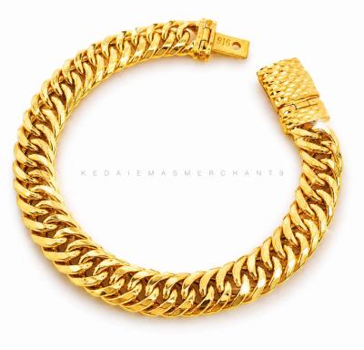 Merchant9 Rantai Tangan Benson Kait 2 Polish L:0.9CM (KLIP PETAK)