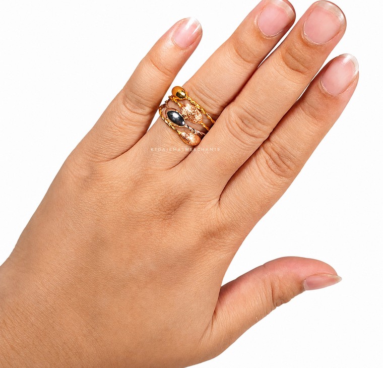 Merchant9 Cincin Emas Fusione Italian 3C L:1.3CM