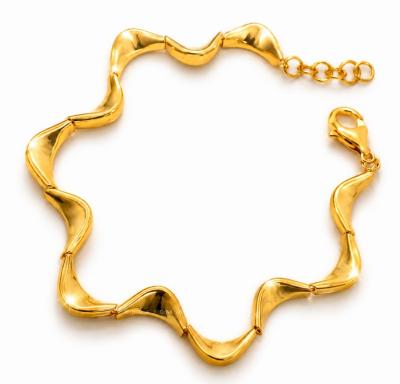 Merchant9 Rantai Tangan Wave Polish L:0.4CM