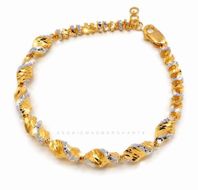 Merchant9 Rantai Tangan Milipede Stone Twist 2C L:0.5CM
