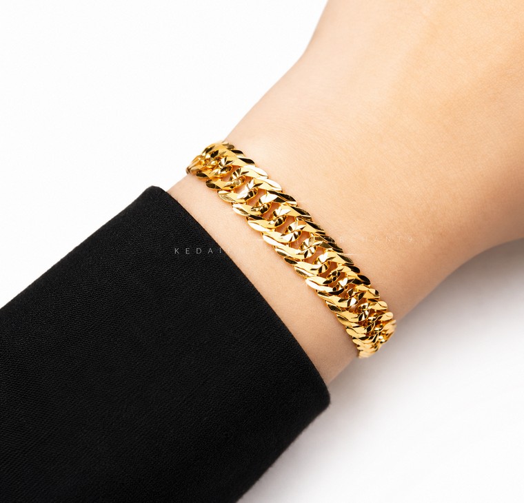 Merchant9 Rantai Tangan Kait 2 Star Padu L:0.95CM (KLIP PETAK)