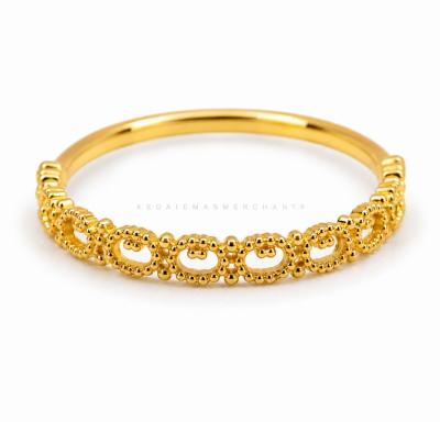 Merchant9 Cincin Emas Kerawang Boba Minimalist L:0.25CM