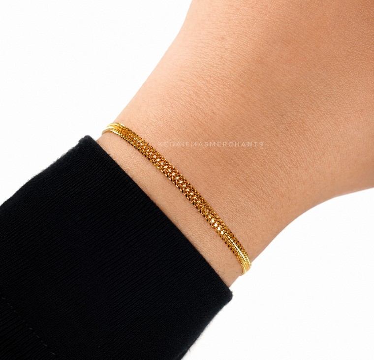 Merchant9 Rantai Tangan Mesin Double L:0.3CM