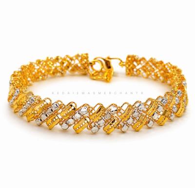 Merchant9 Rantai Tangan Petak Kerawang L:0.8CM