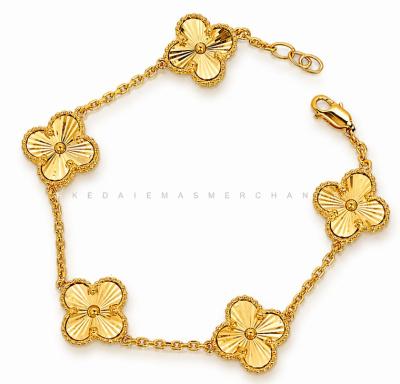 Merchant9 Rantai Tangan Sauh VC 5 Clover L:1.3CM