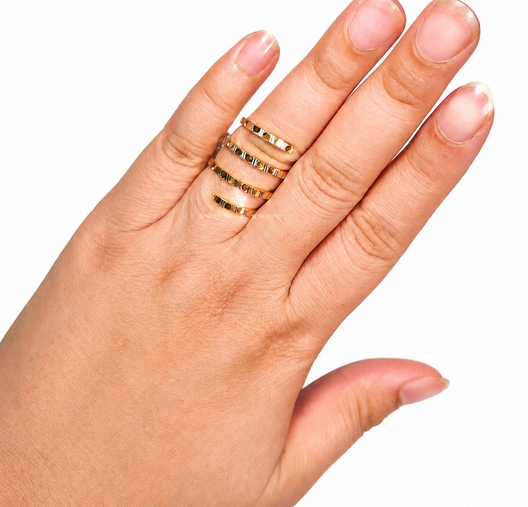 Merchant9 Cincin Snake Chrome Stripe