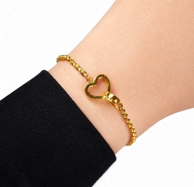 Merchant9 Rantai Tangan Polo Love Twin L:0.25CM