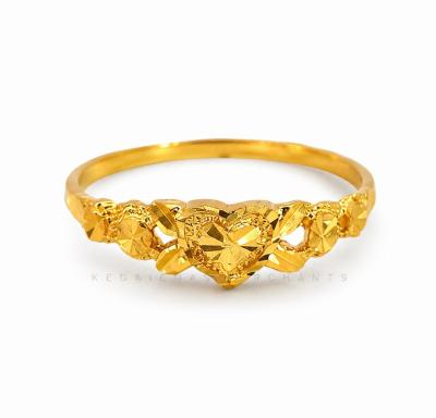 Merchant9 Cincin Emas Love Leaf Pasir L:0.5CM