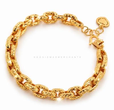 Merchant9 Rantai Tangan Sauh Diamond Cut L:0.9CM