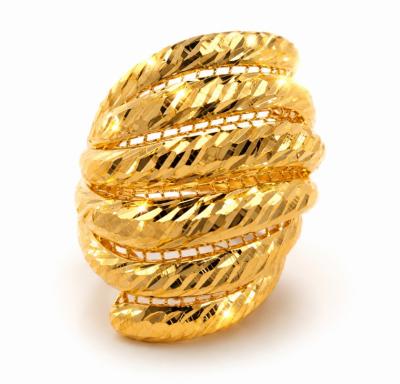 Merchant9 Cincin Emas Lintah Dimensi Kerawang L:3.1CM