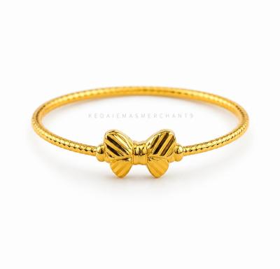 Merchant9 Cincin Emas Ribbon Pintal Minimalist L:0.4CM