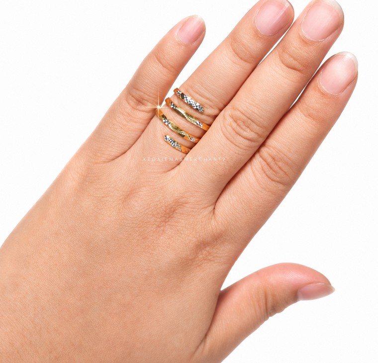 Merchant9 Cincin Emas Snake Chrome
