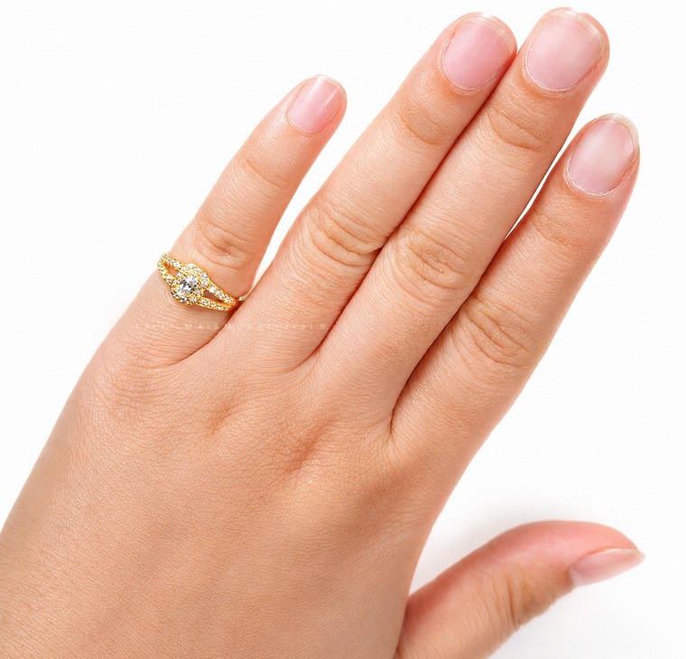 Merchant9 Cincin Emas Permata CERA CR9157