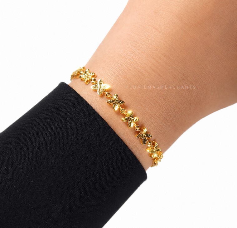 Merchant9 Rantai Tangan Tanjung Leona Honeycomb Candy L:0.55CM