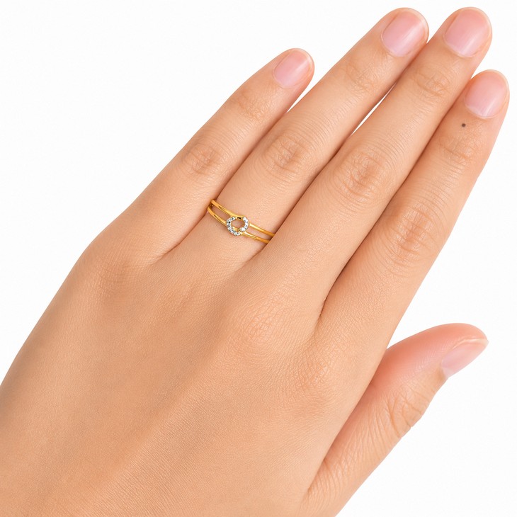 Merchant9 Cincin Emas Love Knot Diamond Cut