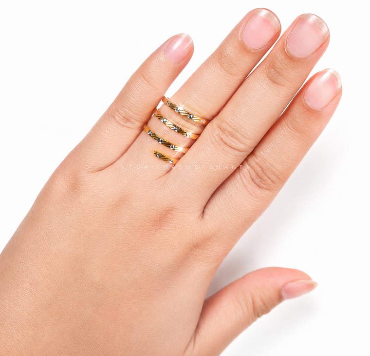Merchant9 Cincin Snake Dot Stripe Chrome