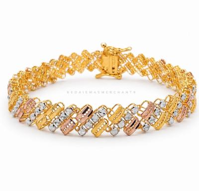 Merchant9 Rantai Tangan Petak Kerawang L:0.8CM