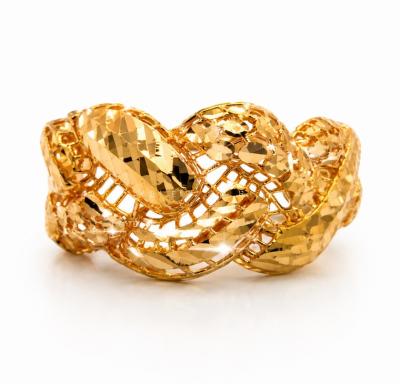 Merchant9 Cincin Emas Tocang Silang Kerawang L:1.3CM