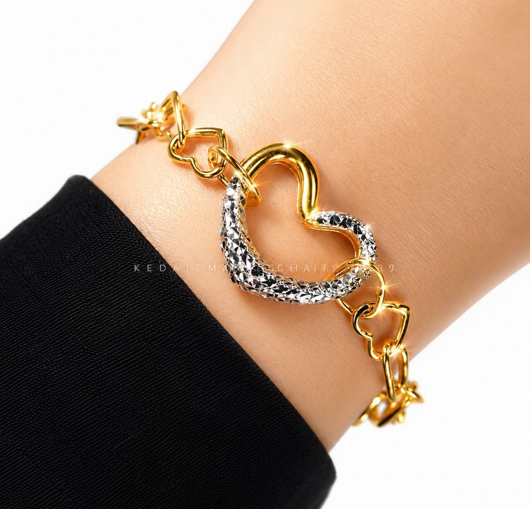 Merchant9 Rantai Tangan Love Loop Diamond Cut 2C L:2CM