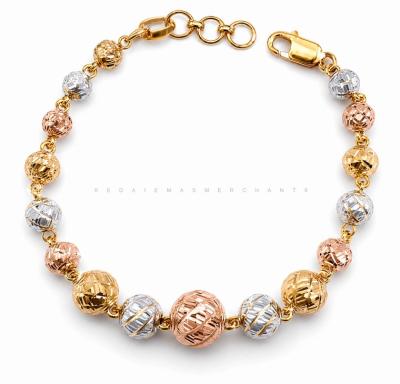 Merchant9 Rantai Tangan Choker Bola 3C L:0.9CM