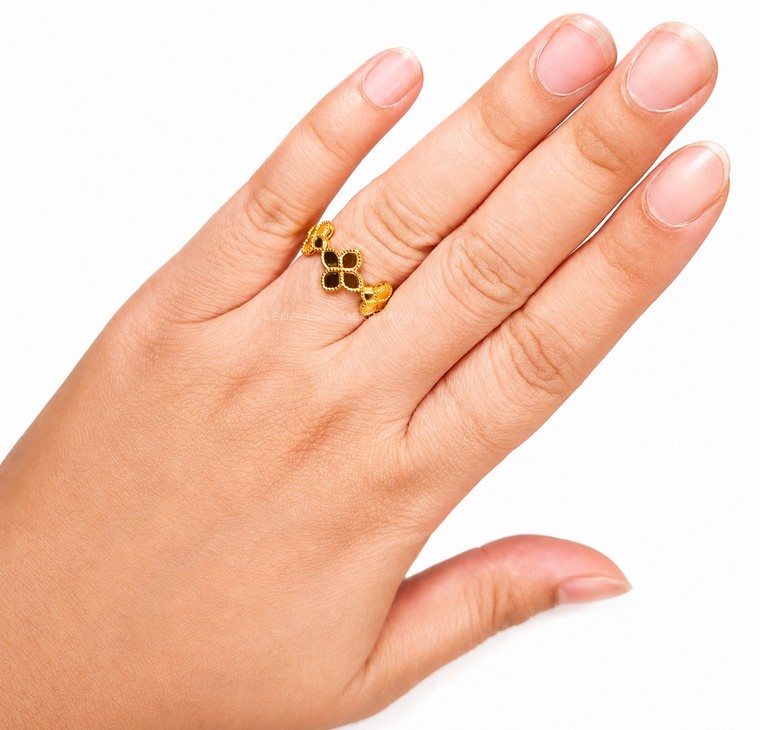 Merchant9 Cincin Emas Fleur Polish L:1CM
