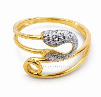 Merchant9 Cincin Emas Celeste Embrace Diamond Cut Belt 2C