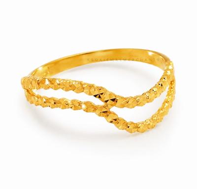 Merchant9 Cincin Emas Wave Dimensi 2 Layer