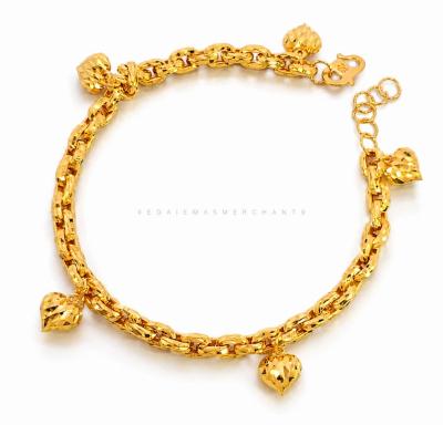 Merchant9 Rantai Tangan Sauh Dimensi Gantung Love L:0.4CM