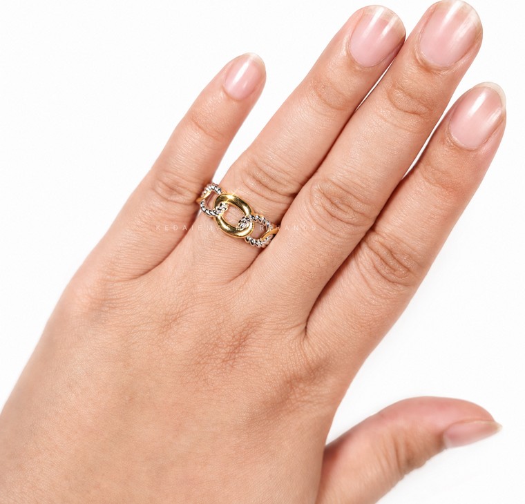 Merchant9 Cincin Emas Gajah Twist Chrome L:0.9CM