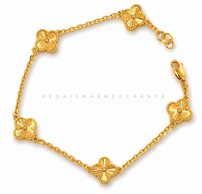 Merchant9 Rantai Tangan Sauh VC 5 Clover L:0.9CM