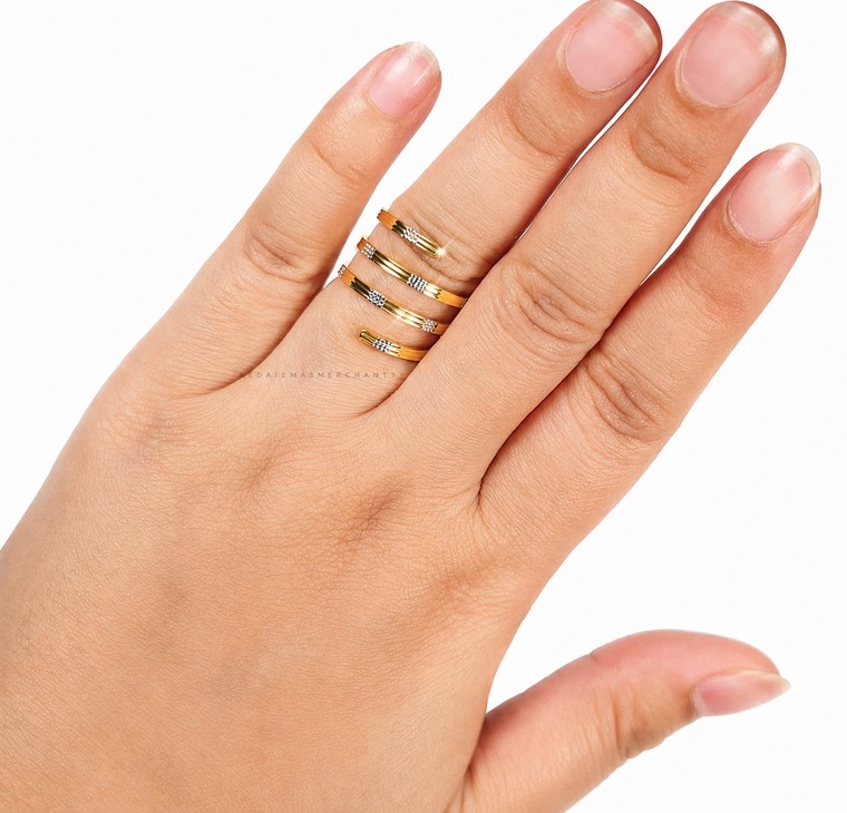 Merchant9 Cincin Snake Stripe II Chrome