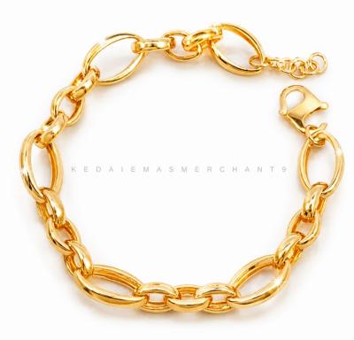 Merchant9 Rantai Tangan Sauh Oval Kendi Polish L:0.9CM