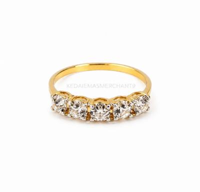 Merchant9 Cincin Emas Louise Diamond Cut L:0.3CM