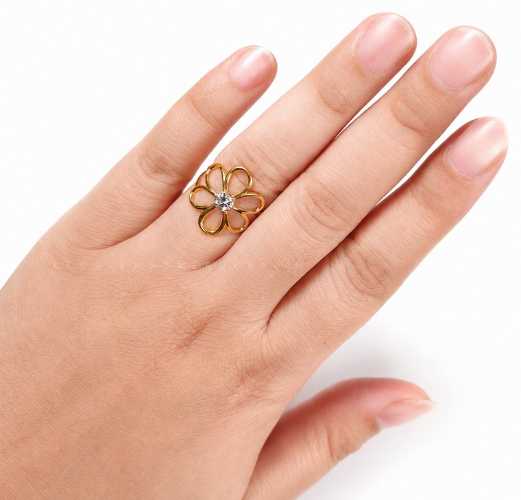 Merchant9 Cincin Emas Florence 2C L:1.8CM