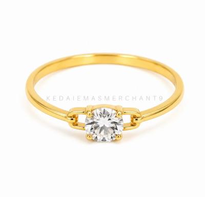 Merchant9 Cincin Emas Paperclip Diamond Cut 2C