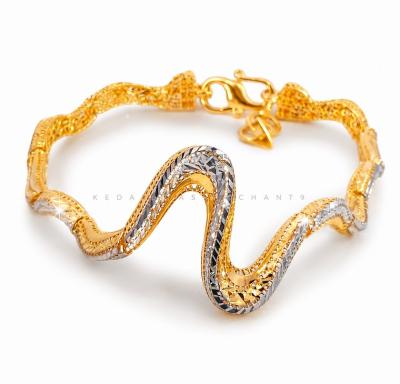 Merchant9 Rantai Tangan Wave Kerawang 2C L:2.4CM