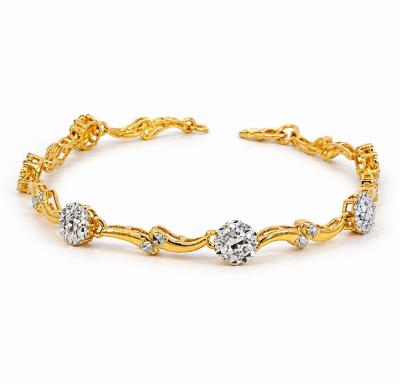 Merchant9 Rantai Tangan Wave Moon Diamond Cut 2C L:0.6CM